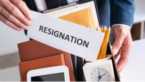 real estate agent resignation