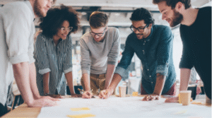 team working together